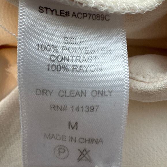 ASTR The Label Womens Wide Leg Pants Cream High Waisted Size M NWOT Flowy Boho - Picture 9 of 10